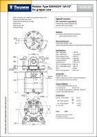 Ротатор THUMM type 524HG3/4"-SA1/2"для рапиры пилы